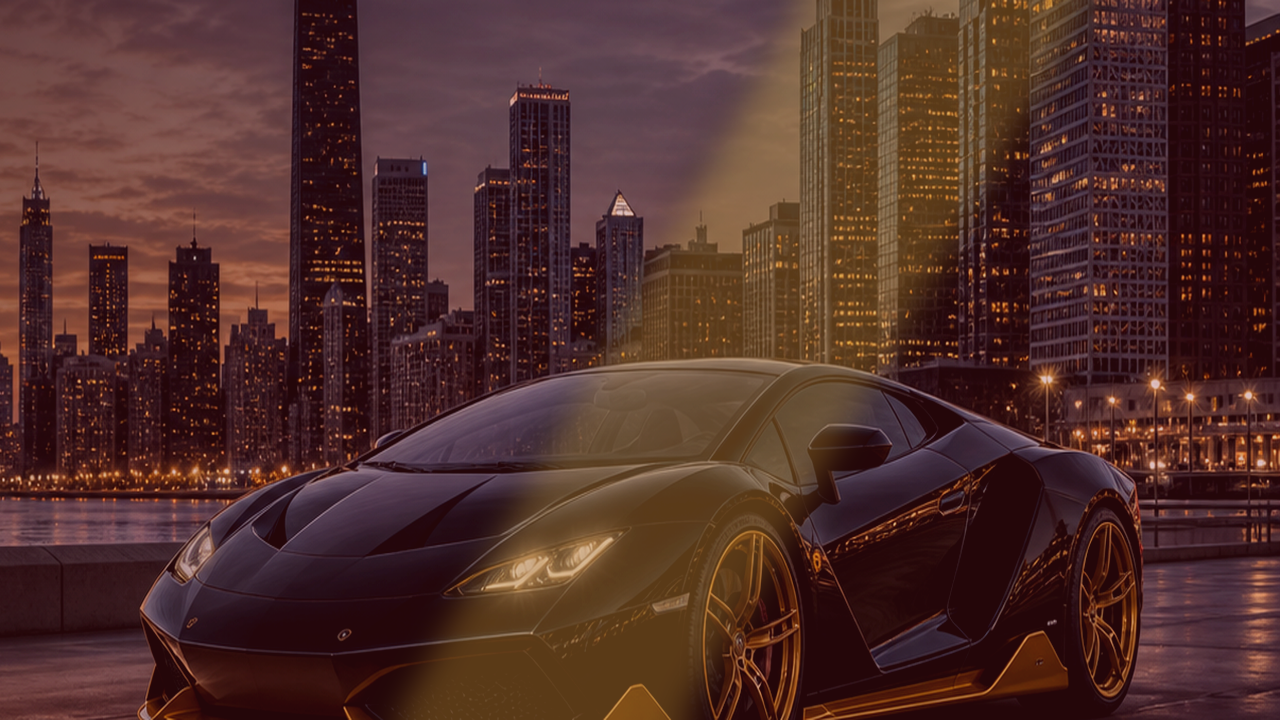 Representative red exotic sports car for Chicago Ferrari-style rental planning